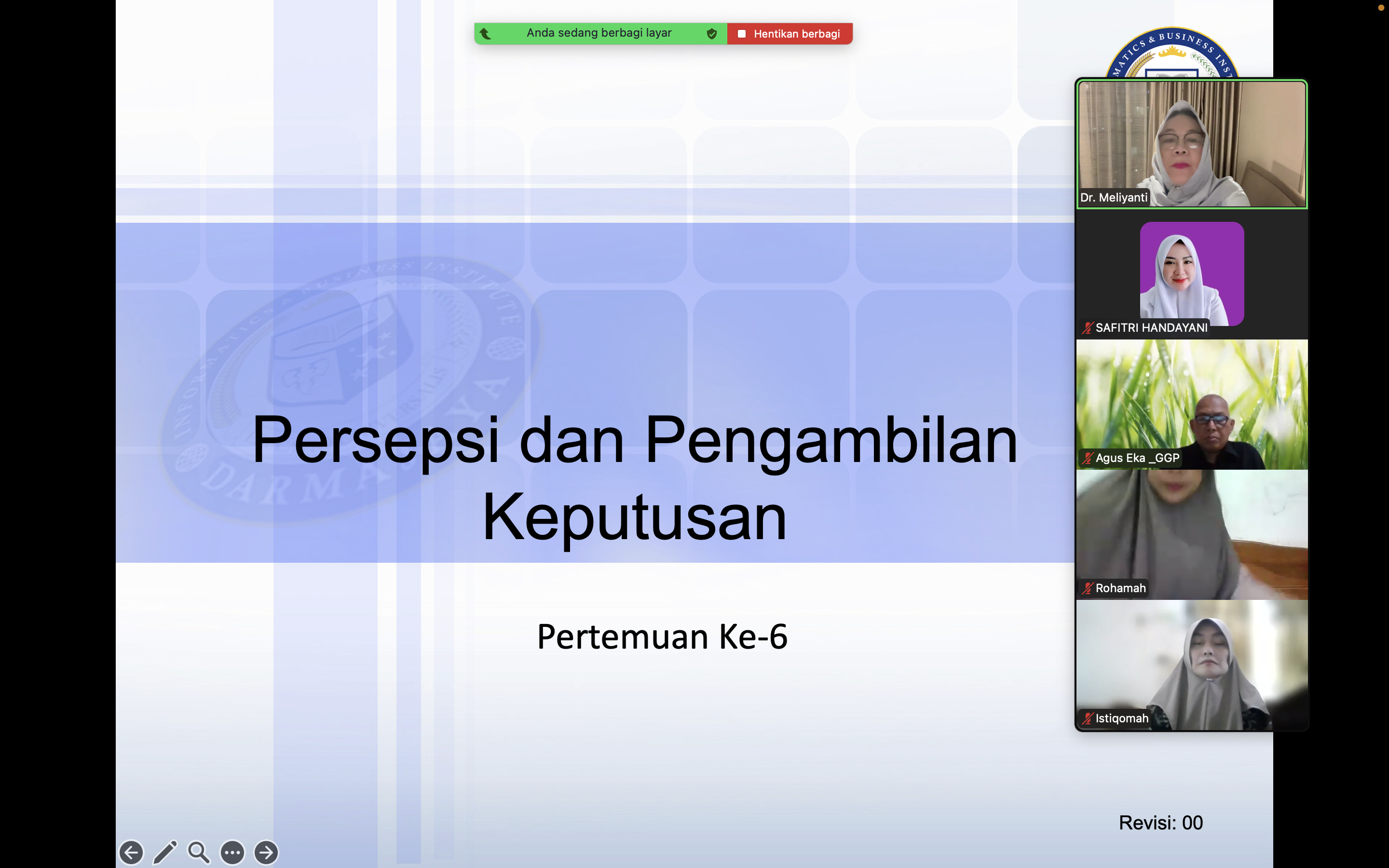 SS perkuliahan ke-6 online