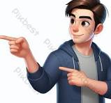 Gambar Gambar Kartun Seorang Pria Menunjuk Ke Arah Kiri ...